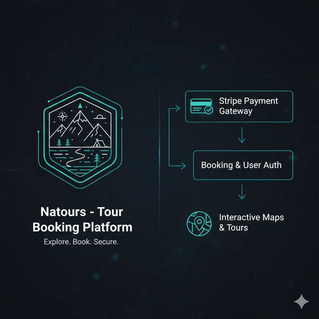 Natours tour booking platform project cover